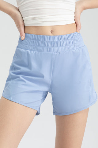 Elastic Waist Active Shorts Trendsi