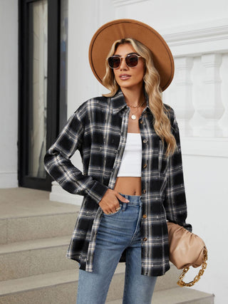 Plaid Button Up Long Sleeve Shirt Divacious