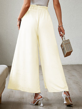 Tied Slit Wide Leg Pants Divacious