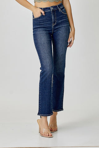 Full Size High Waist Straight Jeans Divacious