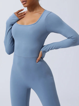 Twisted Backless Long Sleeve Jumpsuit Divacious