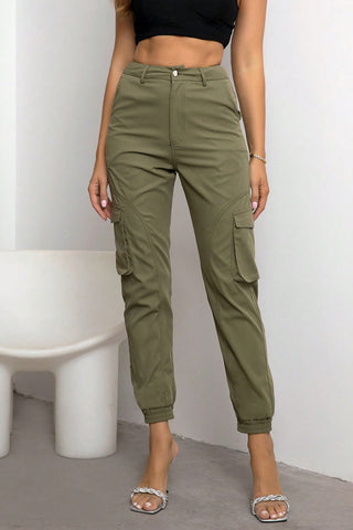 High Waist Cargo Pants Divacious