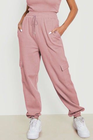 Drawstring Joggers with Pockets Divacious