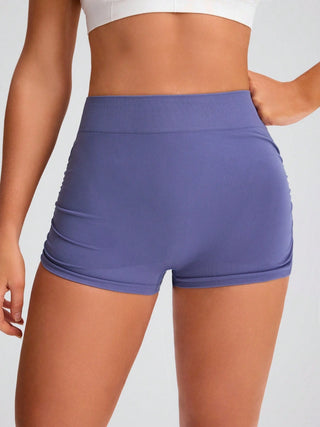 Elastic Waist Active Shorts Divacious