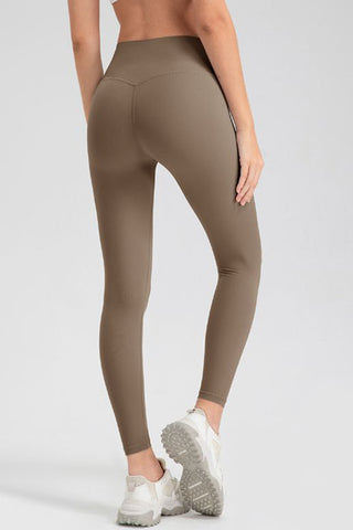 Wide Waistband Sport Leggings Trendsi