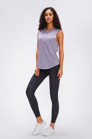 Millennia Wide Seamless Band Waist Sports Leggings Trendsi