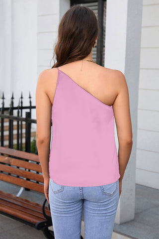 One Shoulder Sleeveless Top Divacious