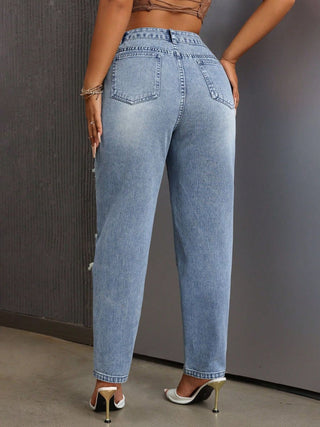 Divacious High Rise Jeans with Pockets - Divacious