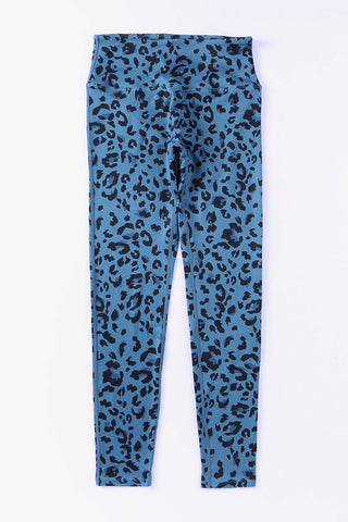 Leopard Print Wide Waistband Leggings Trendsi