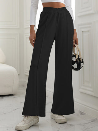 V-Waist Wide Leg Pants Divacious