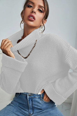 Turtleneck Long Sleeve Sweater Divacious