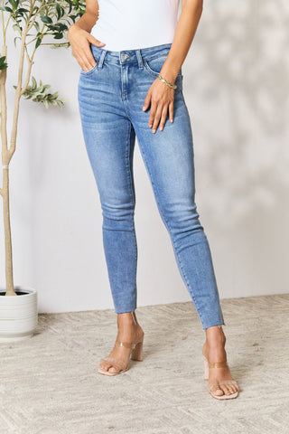 BAYEAS Raw Hem Skinny Jeans Divacious