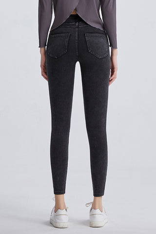 High Waist Cropped Jeans Divacious