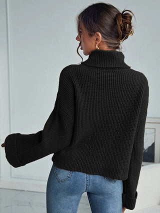 Turtleneck Long Sleeve Sweater Divacious