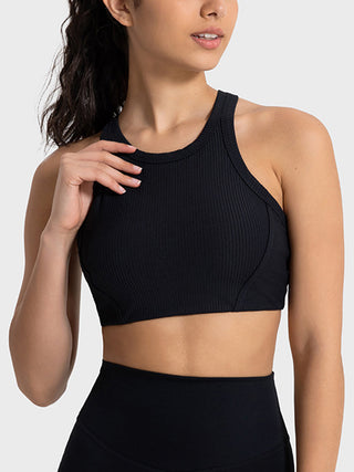 Millennia Wide Strap Cropped Sport Tank Trendsi