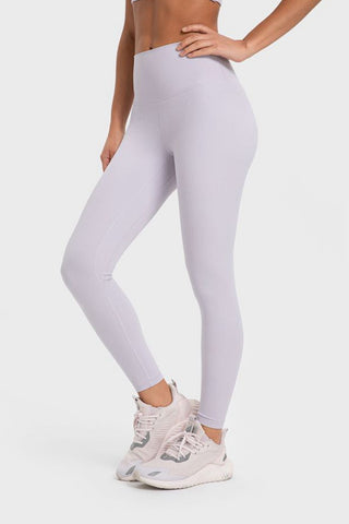 Millennia Highly Stretchy Wide Waistband Yoga Leggings Trendsi