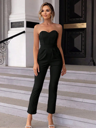 Sweetheart Neck Sleeveless Jumpsuit Divacious