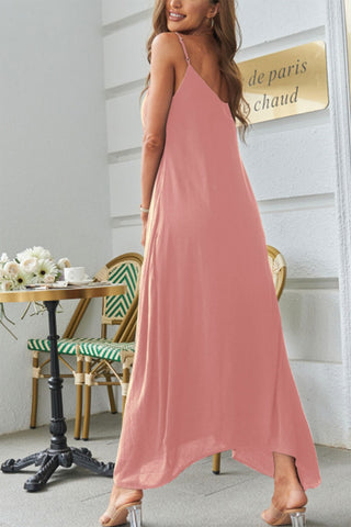 Devine Spaghetti Strap Maxi Dress Trendsi