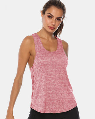 Full Size Scoop Neck Wide Strap Active Tank Trendsi