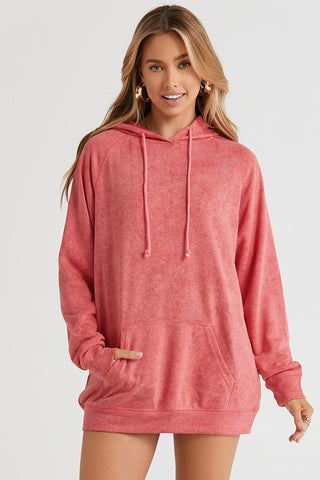 Long Sleeve Front Pocket Hoodie Divacious