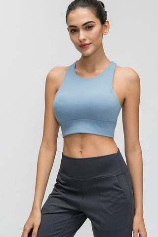 Millennia Halter Keyhole Sports Bra Trendsi