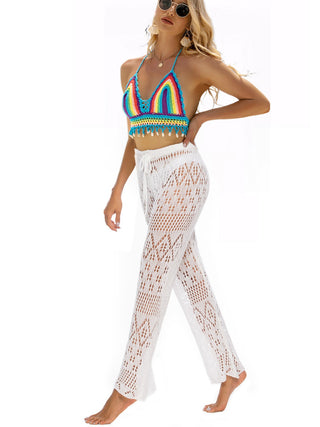 Cutout Straight Swim Pants Divacious