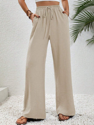 Wide Leg Drawstring Pants Divacious