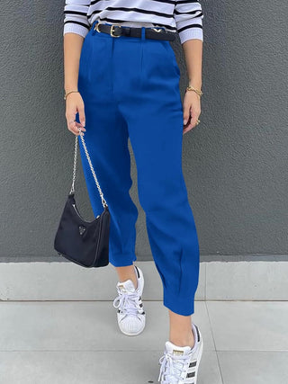 High Waist Cropped Pants Divacious