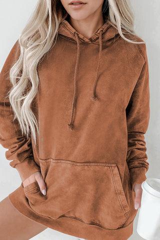 Long Sleeve Front Pocket Hoodie Divacious