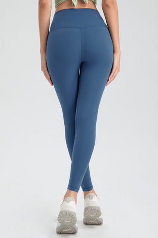 Wide Waistband Slim Fit Active Leggings Trendsi