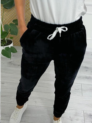 Wide Waistband Drawstring Cropped Joggers Divacious