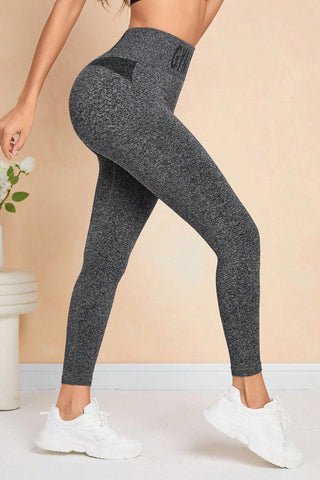 GYM WEAR High Waist Active Leggings Trendsi