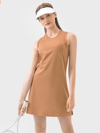 Millennia Round Neck Sleeveless Active Dress Trendsi