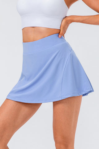 High Waist Pleated Active Skirt Divacious