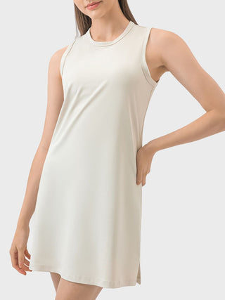 Millennia Round Neck Sleeveless Active Dress Trendsi