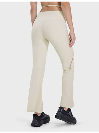 Millennia Tied Mid-Rise Waist Active Pants Trendsi