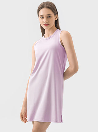 Millennia Round Neck Sleeveless Active Dress Trendsi