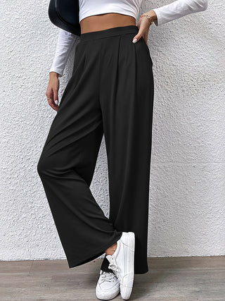 High Waist Straight Pants Divacious