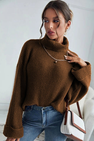 Turtleneck Long Sleeve Sweater Divacious