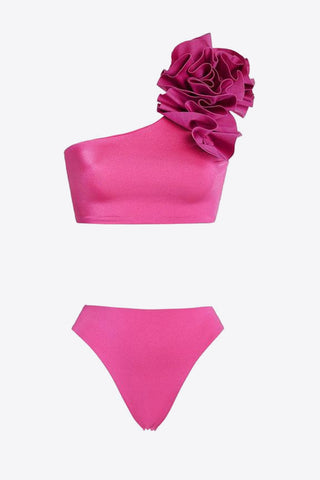 Shoulder Detail Two-Piece Swim Set Divacious