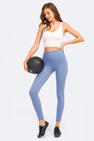 Millennia Deep V-Neck Crop Sports Bra Trendsi