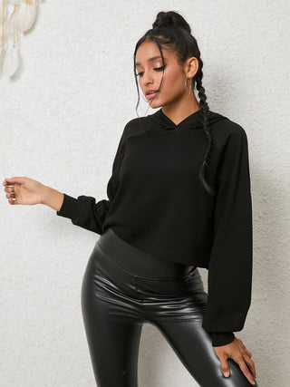 Lace-Up Long Sleeve Hoodie Divacious