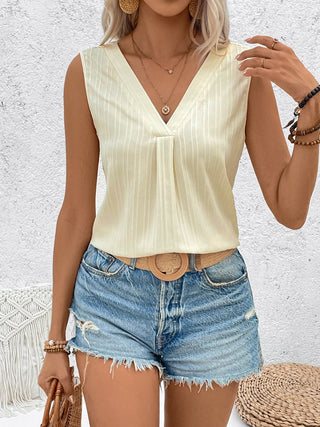 Cutout V-Neck Tank Divacious