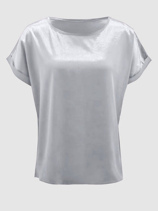 Round Neck Short Sleeve T-Shirt Divacious