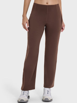 Millennia Pocketed High Waist Active Pants Trendsi