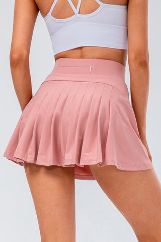 High Waist Pleated Active Skirt Divacious