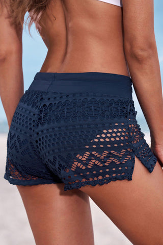 Full Size Drawstring Waist Swim Shorts Divacious