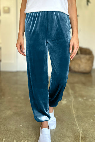 Pocketed Elastic Waist Joggers Divacious