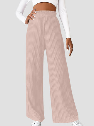 Ribbed High Waist Pants Divacious