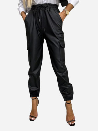 Tied High Waist Pants with Pockets Divacious